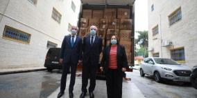 فلسطين تستلم الشحنة الثانية من المساعدات الطبية التركية