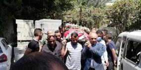 تشييع جثمان المناضلة فاطمة الجعفري في بيت لحم