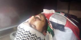 جماهير نابلس تشيع جثمان الشهيد محمد حسن في قصرة