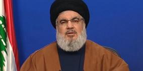 حسن نصر الله يحذّر: أعيننا وصواريخنا على حقل كاريش