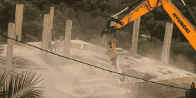 الاحتلال يهدم منزلا قيد الانشاء في بلدة نحالين غرب بيت لحم