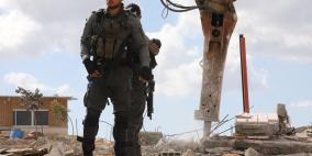 الاحتلال يهدم اربعة آبار مياه بمسافر يطا جنوب الخليل