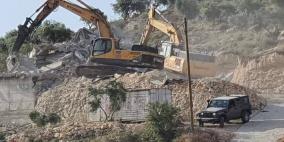 الاحتلال يهدم منزلين في بيت دجن شرق نابلس