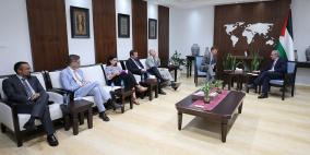 اشتية يشدد على أهمية تعزيز العلاقات مع الاتحاد الأوروبي