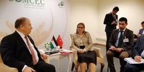 وزير الاقتصاد يبحث تسهيل دخول المنتجات الفلسطينية إلى الأسواق التركية