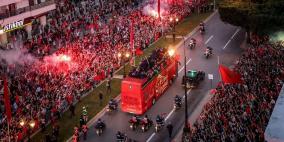 المغرب: مئات الآلاف يستقبلون "أسود الأطلس" بعد إنجاز المونديال