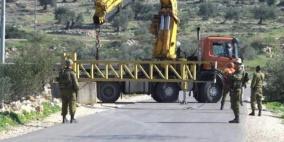 الاحتلال يغلق المدخل الغربي لقرية حوسان