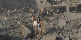 شهداء و جرحى مع موصلة الاحتلال عدوانه على قطاع غزة