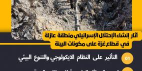 سلطة جودة البيئة: العدوان الإسرائيلي يدمر مكونات التنوع البيولوجي في غزة