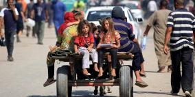 "أوتشا": 9% من سكان قطاع غزة هُجّروا خلال الأسبوع الماضي
