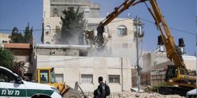 الاحتلال يهدم منزلا في بلدة سلوان