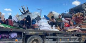 الاحتلال يجبر المواطنين على النزوح قسرا من حي السلطان غرب رفح