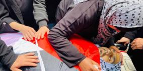 نابلس: تشييع جثمان الشهيد حمزة خماش إلى مثواه الأخير