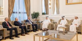 الشيخ يطلع رئيس مجلس الوزراء وزير الخارجية القطري على آخر التطورات في فلسطين