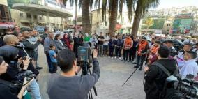 وقفة في نابلس تنديدا باستمرار عدوان الاحتلال على غزة وإسنادا للأسرى