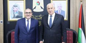 وزير الداخلية يستقبل السفير الإسباني لدى دولة فلسطين