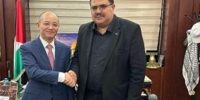 صيدم يستقبل سفير الصين لدى فلسطين