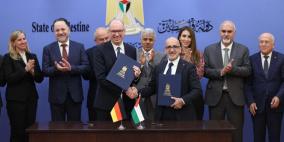 فلسطين وألمانيا توقعان اتفاقية دعم لبرامج التنمية في فلسطين