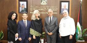 برهم يبحث مع مؤسسة "كرييتف" تعزيز الدعم التربوي لغزة