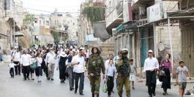 مستوطنون ينظمون مسيرة استفزازية ويغلقون أحياء شرق الخليل