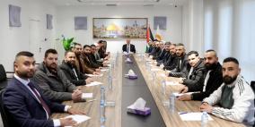 الشيخ يستقبل سكرتاريا الشبيبة الفتحاوية ويشيد بنجاح الانتخابات