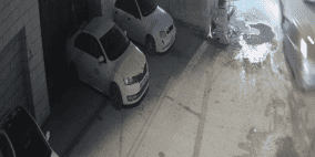 بالفيديو: مستوطن يدعس شابا شرق نابلس 