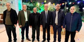 وجهاء من عائلتي أبو شنب والطيراوي يزورون الدكتور رامي الحمد الله ويثمنون جهوده في إنجاح الصلح