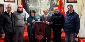 وفد الجبهة الديمقراطية يلتقي السفير الصيني في فلسطين