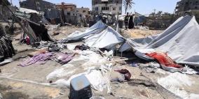 4 إصابات في قصف الاحتلال خيمة تؤوي نازحين بمواصي خان يونس