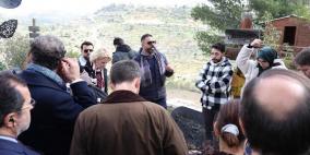 منتدى شارك الشبابي يستقبل سفراء الاتحاد الأوروبي في زيارة تضامنية دولية إلى قرية الشباب