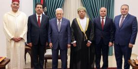 الرئيس يستقبل السفراء العرب المقيمين والمعتمدين لدى دولة فلسطين