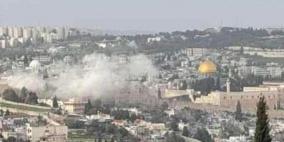 سقوط شظايا صاروخ إيراني قرب المسجد الأقصى