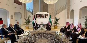 وفد فلسطيني برئاسة نائب الرئيس يلتقي وزير الخارجية السعودي