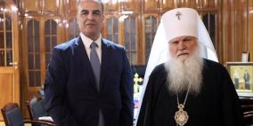 سفير فلسطين يُطلع ممثل الكنيسة الروسية الأرثوذكسية في أوزبكستان وعموم وسط آسيا على آخر التطورات