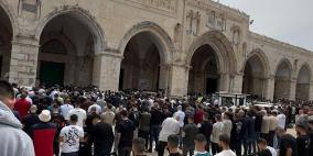 70 ألف مصل أدوا صلاة الجمعة في المسجد الأقصى المبارك