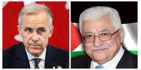 الرئيس عباس يتلقى اتصالا هاتفيا من رئيس الوزراء الكندي