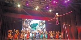 عرض مبهر لفرقة «ليزغينكا» الداغستانية في رام الله