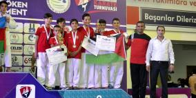 منتخب أكاديمية الأقصى يحصد الذهب في بطولة ايزروم الدولية