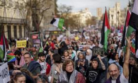 إسبانيا تشهد إضرابًا عامًا وتظاهرات داعمة لفلسطين