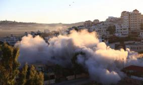 الاحتلال يفجر منزلاً بحي الهدف في جنين