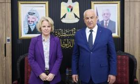 وزير الداخلية يستقبل سفيرة سويسرا لدى دولة فلسطين