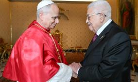 الرئيس يجتمع مع البابا ليو الرابع عشر