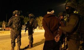 قوات الاحتلال تعتقل 25 مواطنا من مدينة الخليل وبلدة حلحول