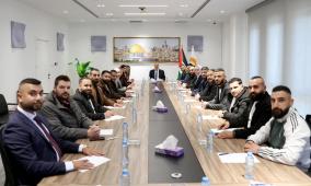 الشيخ يستقبل سكرتاريا الشبيبة الفتحاوية ويشيد بنجاح الانتخابات