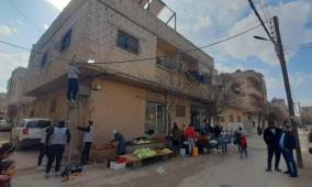 برعاية الرئيس: "شؤون اللاجئين بالمنظمة" تنجز مشروع إنارة تجمع الحسينية بريف دمشق في سوريا بالطاقة الشمسية