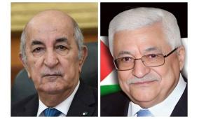 الرئيس يشكر نظيره الجزائري على دعمه لشعبنا الفلسطيني وقضيته العادلة