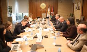 محافظ سلطة النقد يبحث مع رئيسة البنك الأوروبي سبل دعم القطاع المصرفي الفلسطيني