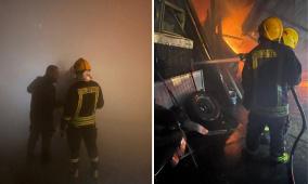 الدفاع المدني يستجيب لـ65 حادث إطفاء وإنقاذ منذ دخول المنخفض