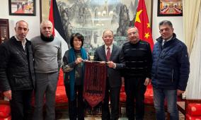 وفد الجبهة الديمقراطية يلتقي السفير الصيني في فلسطين