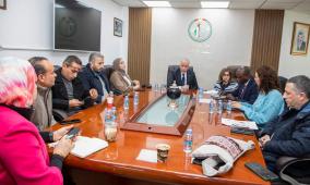 سلطة الأراضي وبعثة البنك الدولي تبحثان الجوانب الفنية لبدء تنفيذ مشروع التسجيل العقاري